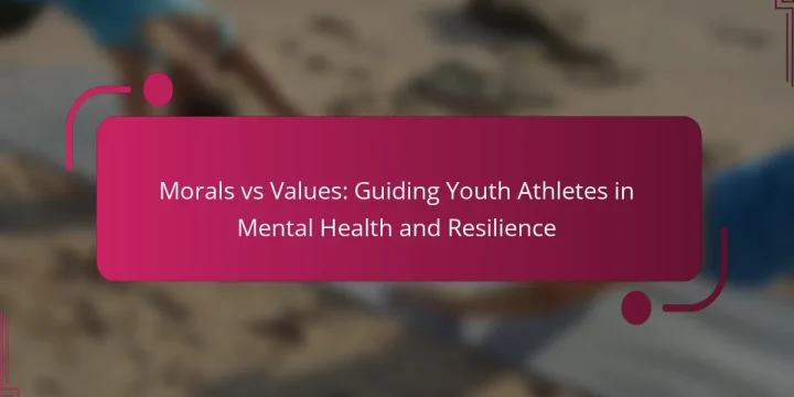 Morals vs Values: Guiding Youth Athletes in Mental Health and Resilience