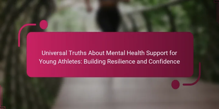 Universal Truths About Mental Health Support for Young Athletes: Building Resilience and Confidence